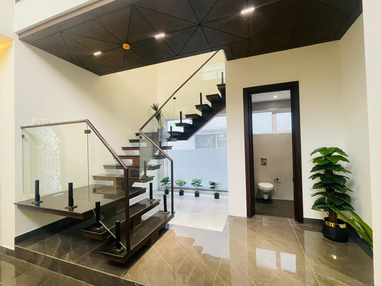 1 Kanal Double Height Lounge Brand New House For Sale  DHA Phase 6 D Block