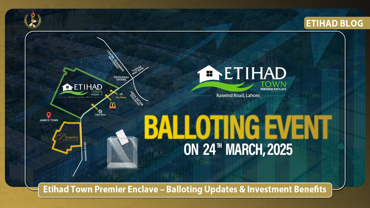 Etihad Town Premier Enclave – Balloting Updates & Investment Benefits